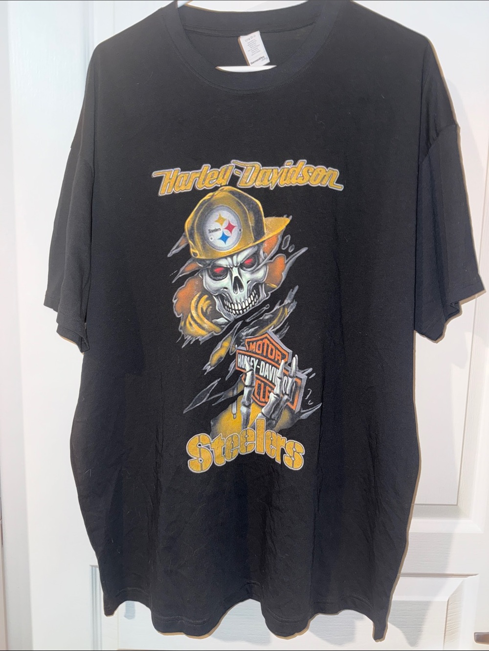 Harley-Davidson Black Steelers Skull Graphic Tee
